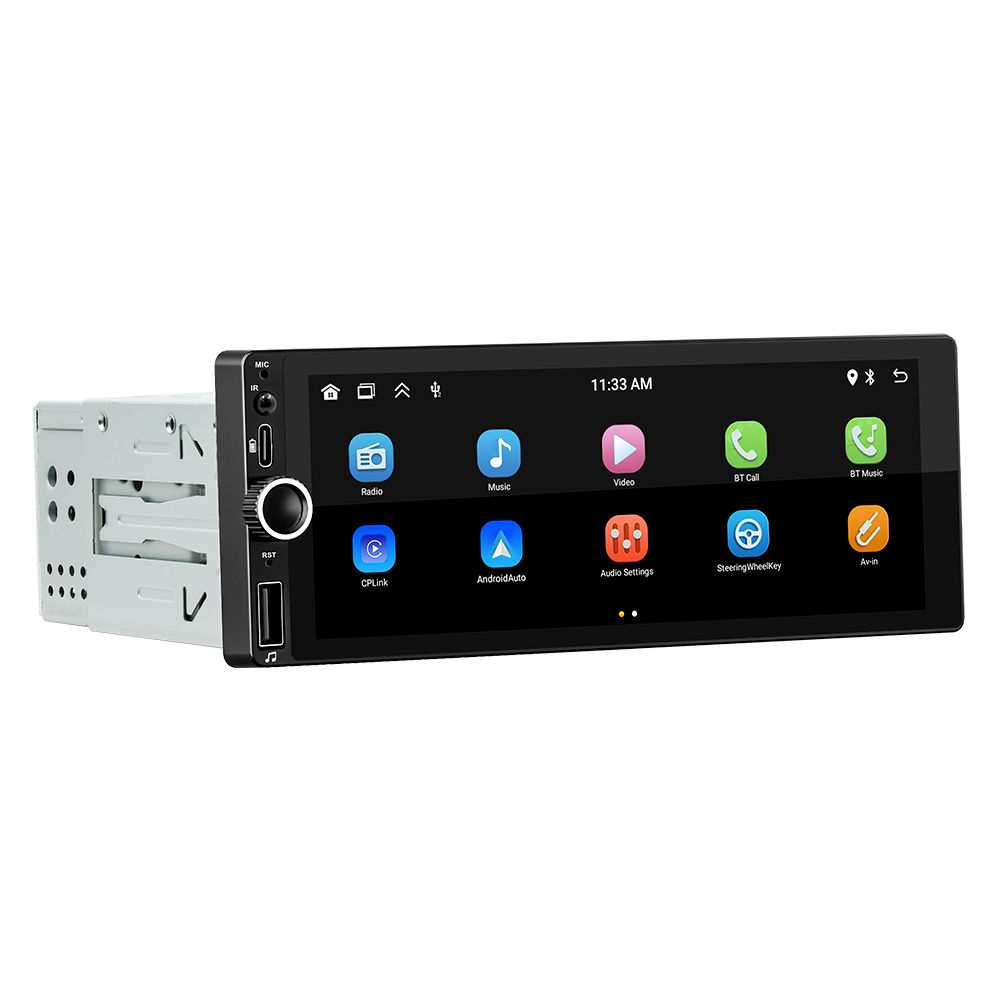 Radio Coche 6.86" Single Din Con Bluetooth Automotriz Multimedia Carplay Android- - Image 4