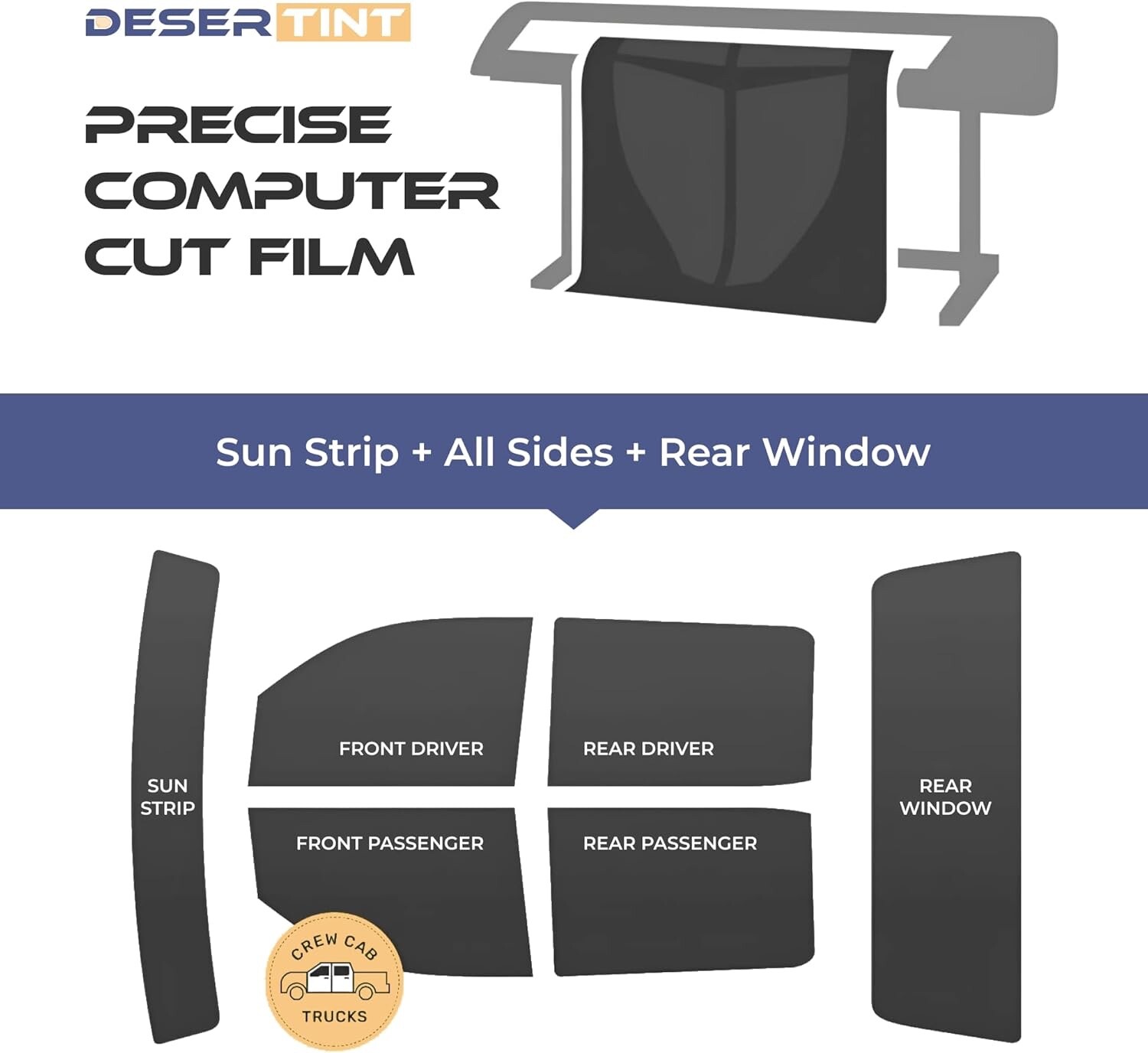 Automotive Precut Window Tint for Cars -Custom Size Precut Ceramic Window Tint - Image 2