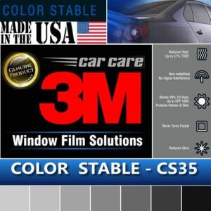 3M Color Stable CS35 35% VLT Automotive Car Window Tint Film Roll Size 30" x 12"