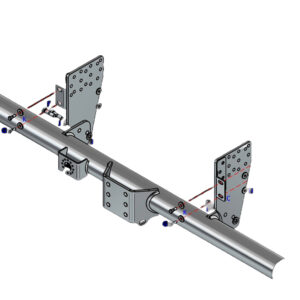 Barra de remolque automotriz con brida fija Towtrust para Renault Maxity Dropside 2007 en adelante-