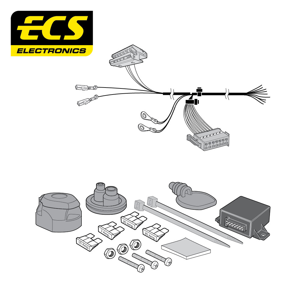 Barra de remolque Towtrust cuello de cisne para Mercedes Benz Clase E Estate 10-16 + cableado de 13 pines- - Image 5