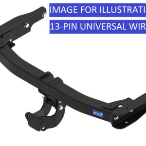 Barra de remolque de brida fija Towtrust para Chevrolet Captiva SUV 2007-2015 + cableado de 13 pines-