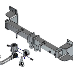 Barra de remolque automotriz desmontable vertical Towtrust para BMW X7 SUV 2019-en adelante-