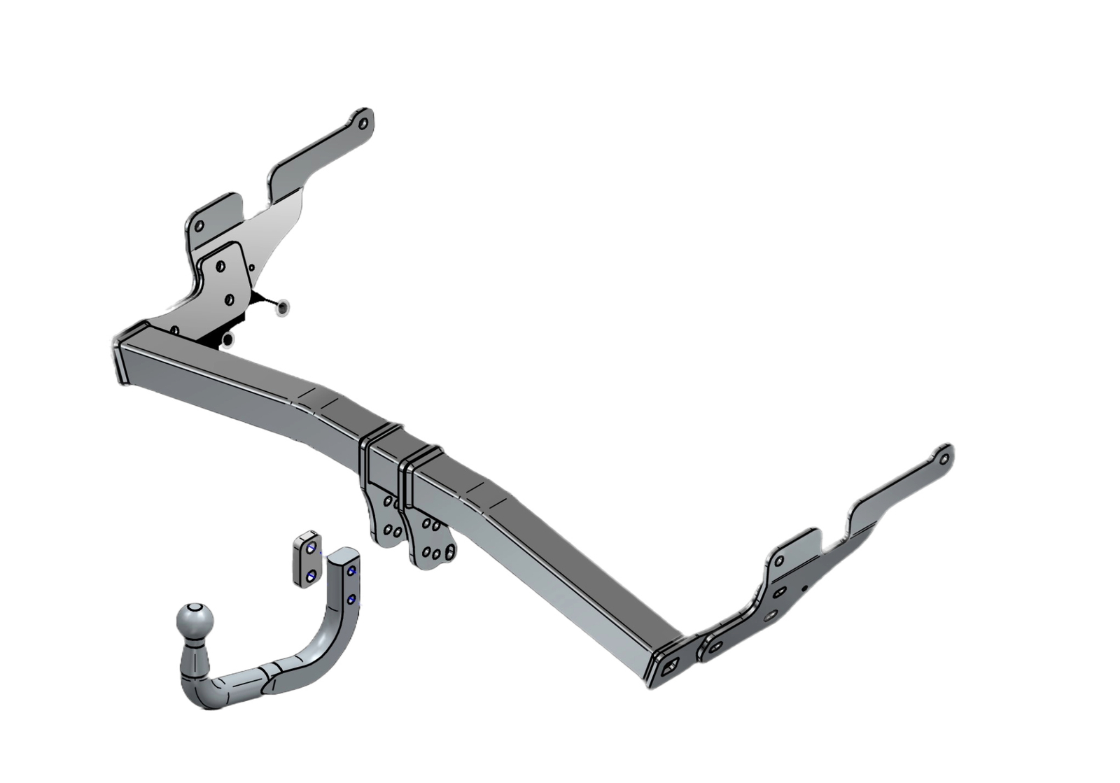 Towtrust Swan Neck Automotive Steel Towbar para Mazda CX-5 SUV 2017-Forth-