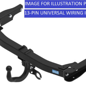 Barra de remolque automotriz Towtrust cuello de cisne y cableado uni 13P para Audi A5 2017-en-