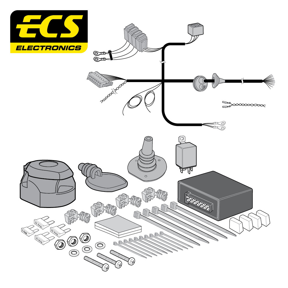 Barra de remolque de brida fija Towtrust para BMW X5 SUV 2013 a 2018 + kit de cableado de 13 pines- - Image 2