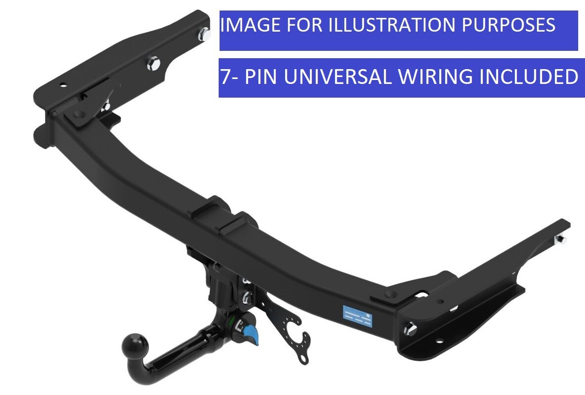 Barra de remolque automotriz Towtrust vertical Det y cableado uni 7P para Seat Tarraco 19-On-
