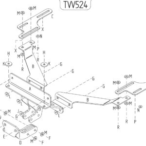 Barra de remolque automotriz de brida fija Towtrust para Volvo V50 Estate 2004-2014-