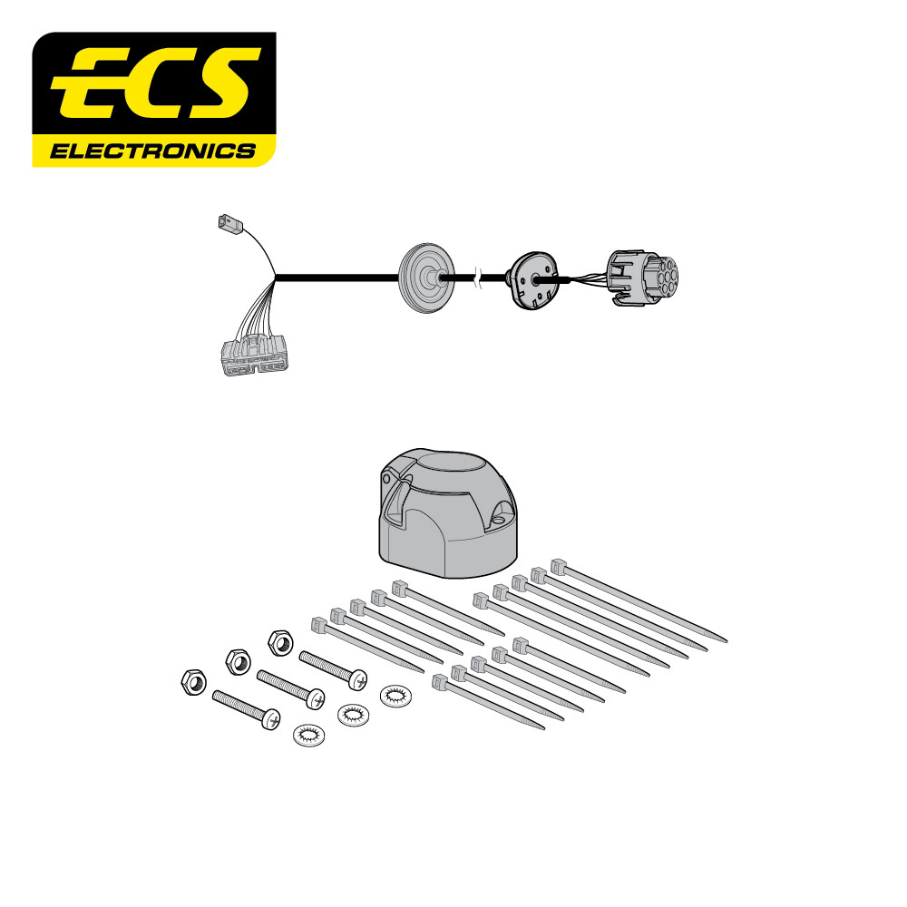 Barra de remolque de brida fija Towtrust para Land Rover Discovery Sport 15-19 + cableado de 7 pines- - Image 2