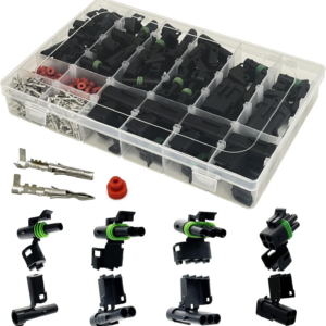 26 Kits Paquete de Clima Conectores Kit Conectores Eléctricos Automotrices Impermeable -