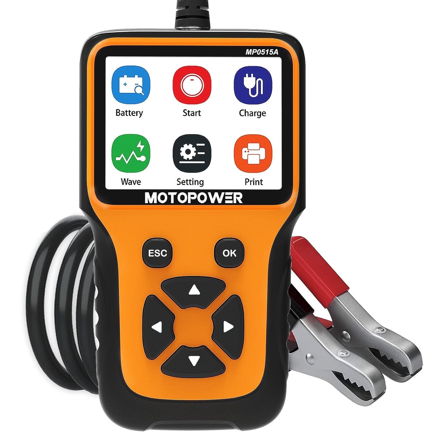 Probador de batería de coche MOTOPOWER MP0515A 12V automotriz 100-2000 CCA plateado -