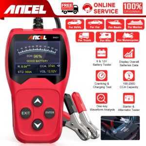 12V Car Battery Tester Digital Automotive Batteries Alternator Diagnostic Tool