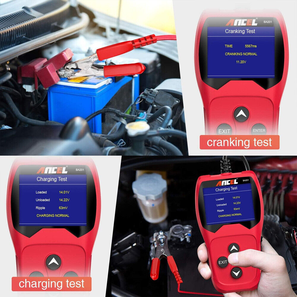 12V Car Battery Tester Digital Automotive Batteries Alternator Diagnostic Tool - Image 4