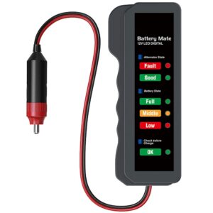 Dispositivo de prueba automotriz de 12 V probador de baterías pequeñas analizador de baterías-
