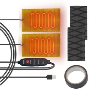 Cubierta de empuñaduras térmicas para motocicleta, calentador de manillar de 5 V, empuñaduras térmicas para motocicleta -