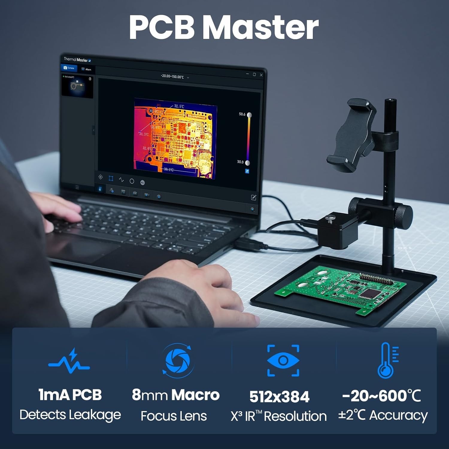Cámara Thermal Master P3 Thermal Imaging para Android e Ios con 512×384 X³ IR- - Image 4