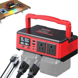 Inversor de Potencia 350W Compatible con Baterías Milwaukee 18V: Power Stat Portátil-