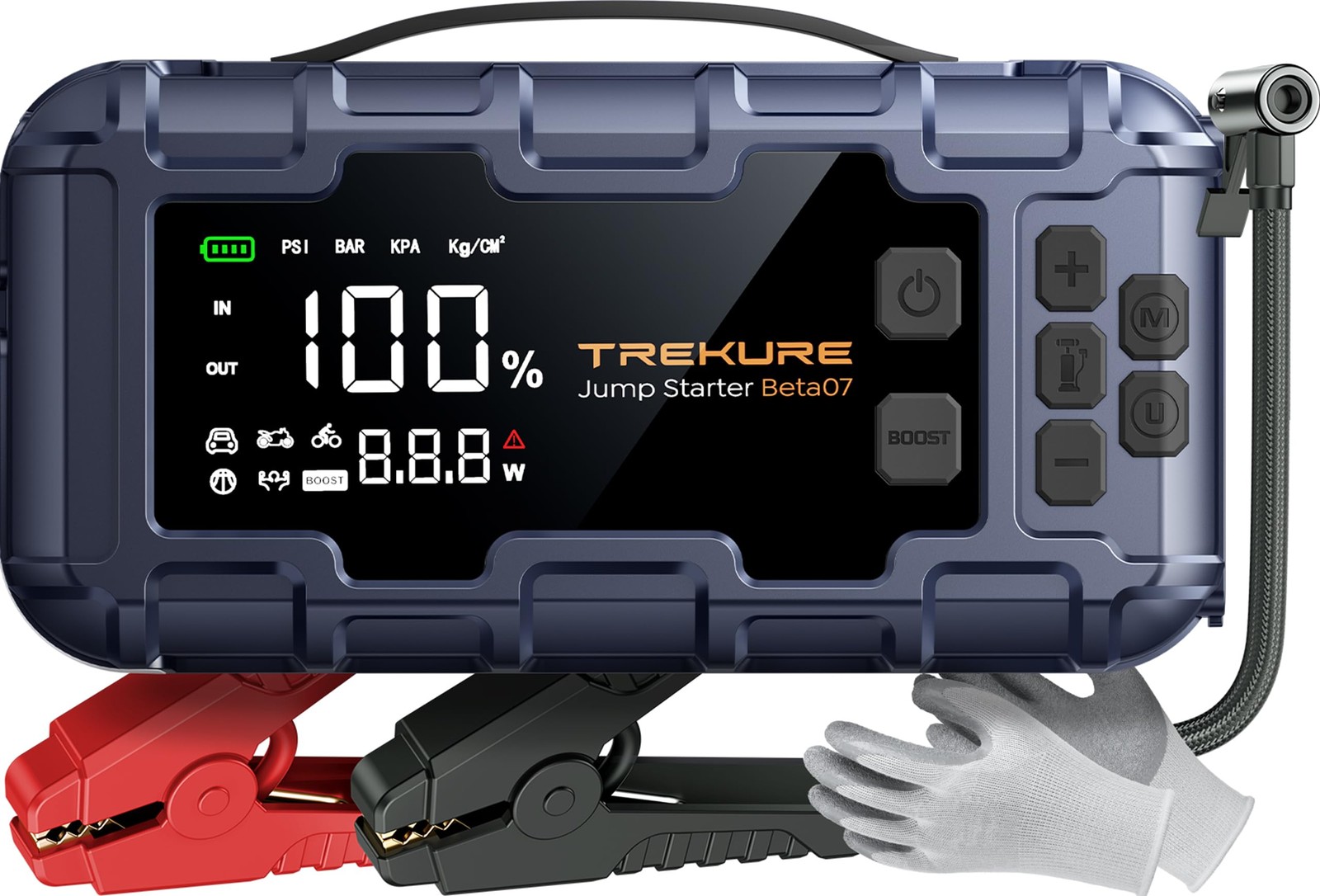 Paquete de alimentación de arranque de salto 6000A con compresor de aire 160 PSI, cargador PD45W-