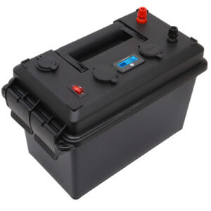 Caja de alimentación portátil Powerwerx PWRbox2 para baterías Bioenno LiFePO4 de 12-40 Ah-