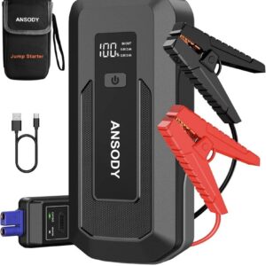 Jump Starter Power Pack 3000A (hasta 10,0 L Gas, 8,0 L Diesel), Booster Batería Coche-