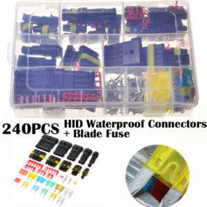Juego de conectores de cable eléctrico a prueba de agua HID 1-6 pines kit de enchufe de sello automotriz-
