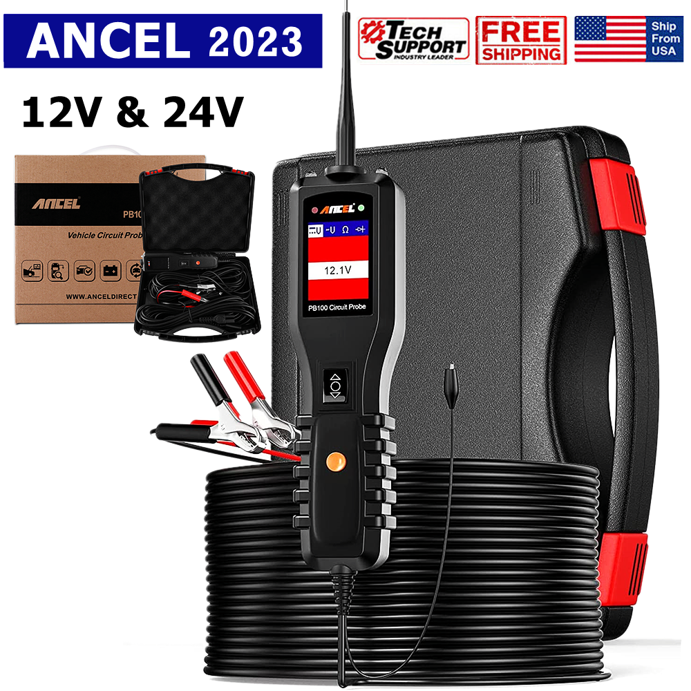 Herramienta de diagnóstico de coche sistema eléctrico sonda probador de circuitos Ancel PB100 12V 24V- - Image 3