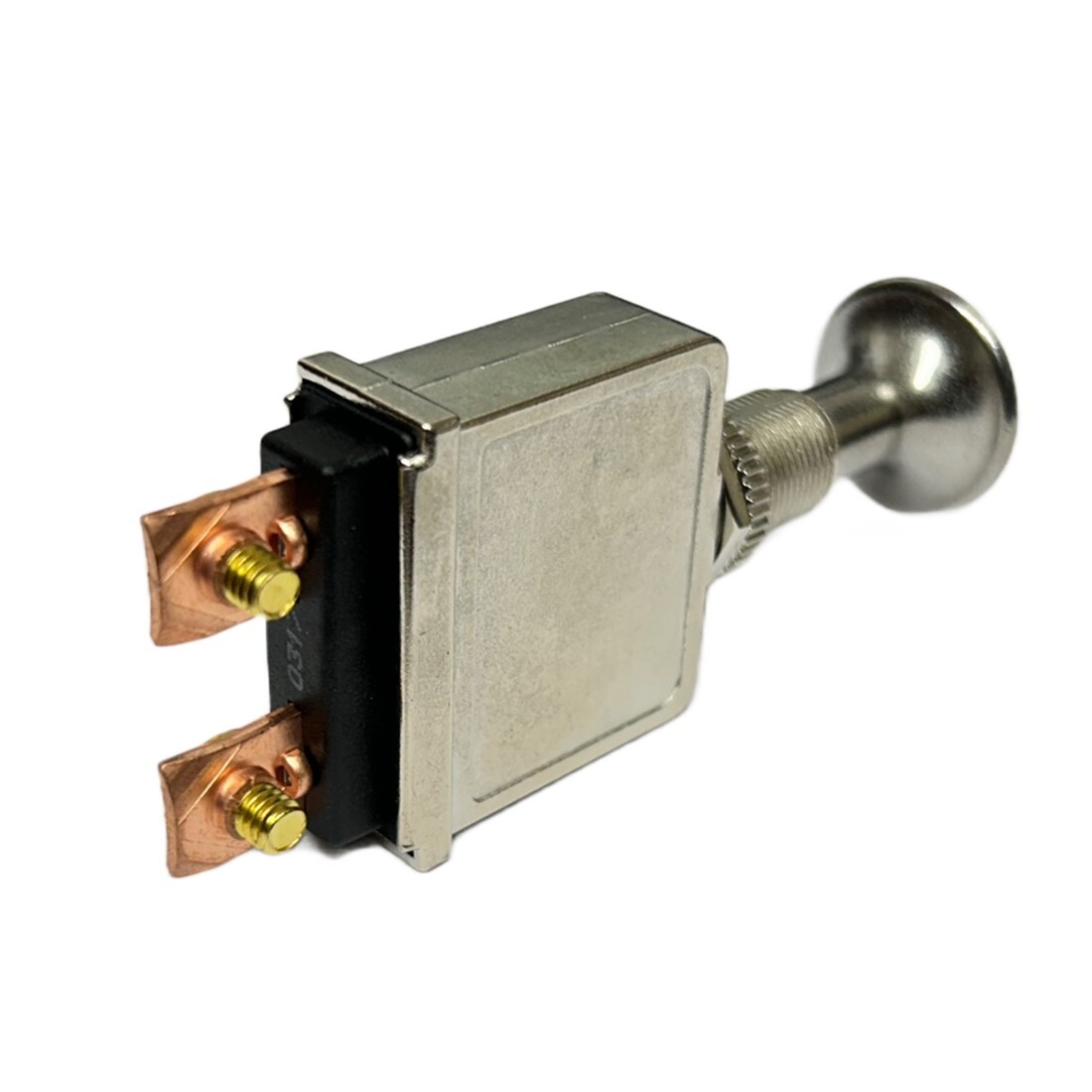 Interruptor de encendido y apagado de metal cromado de alta resistencia 12V 75A coche clásico furgoneta 4v4 barco- - Image 3