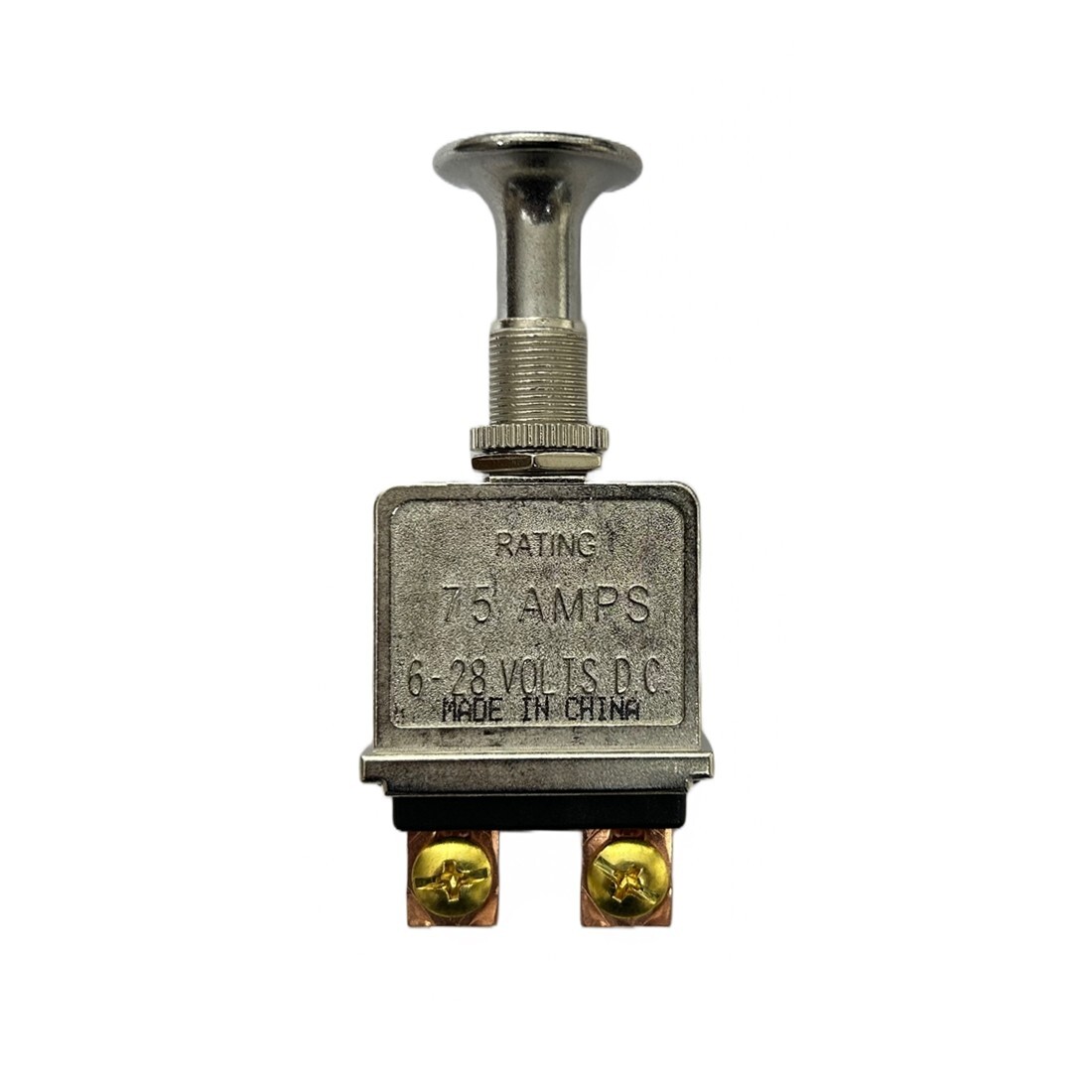 Interruptor de encendido y apagado de metal cromado de alta resistencia 12V 75A coche clásico furgoneta 4v4 barco- - Image 4