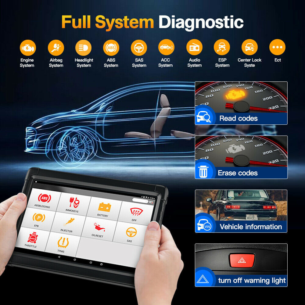 Dispositivo de diagnóstico bidireccional Ancel X6 profesional automóvil OBD2 todo sistema ABS SRS EPB DPF- - Image 4