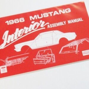 Mustang 1966 nuevos manuales de montaje interior, carrocería y eléctrico-