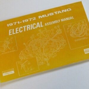 Mustang 1971-72 nuevo carrocería, manual de montaje eléctrico e interior-