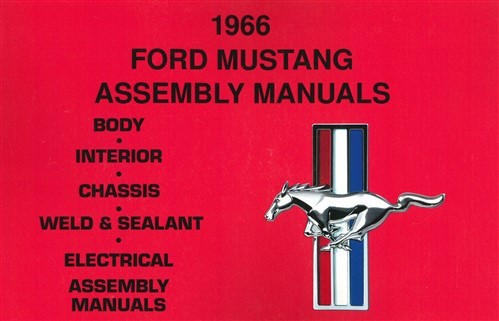 Mustang 1966 montaje manual ford piezas carrocería interior eléctrico chasis soldado-
