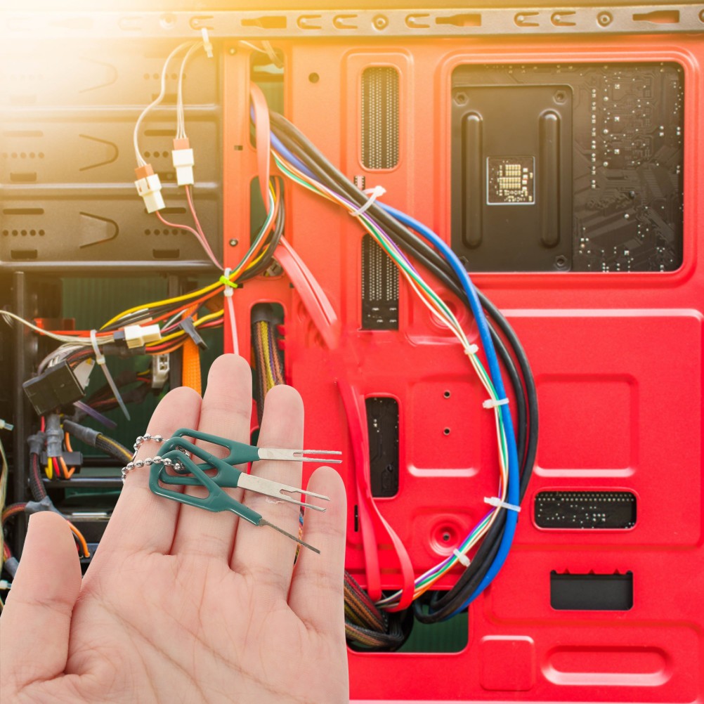Herramienta extractora de clavijas de 3 piezas removedor de arnés de cableado automotriz- - Image 3