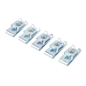 Clips metálicos interiores clip tuerca clips de carrocería automotriz 50 piezas sujetador de coche U T VFHQ-