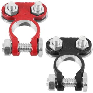 2 piezas conectores eléctricos automotrices accesorios para automóviles abrazadera de terminal de cable-