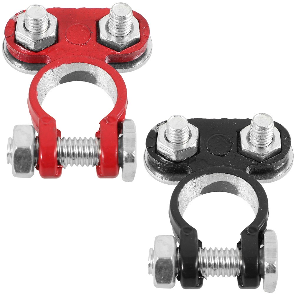 2 piezas conectores eléctricos automotrices accesorios para automóviles abrazadera de terminal de cable-