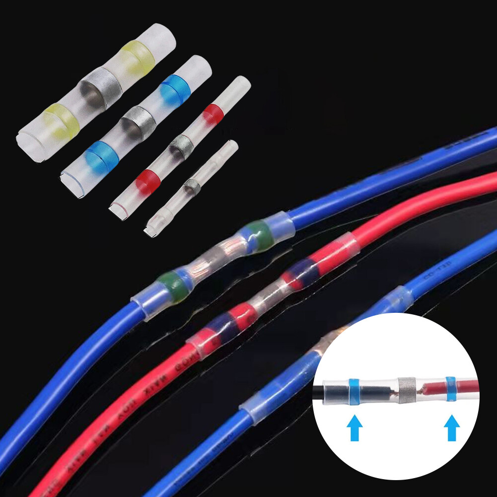 Solder Seal Wire Connectors Waterproof Heat Shrink Butt Wire Terminal(250PCS)