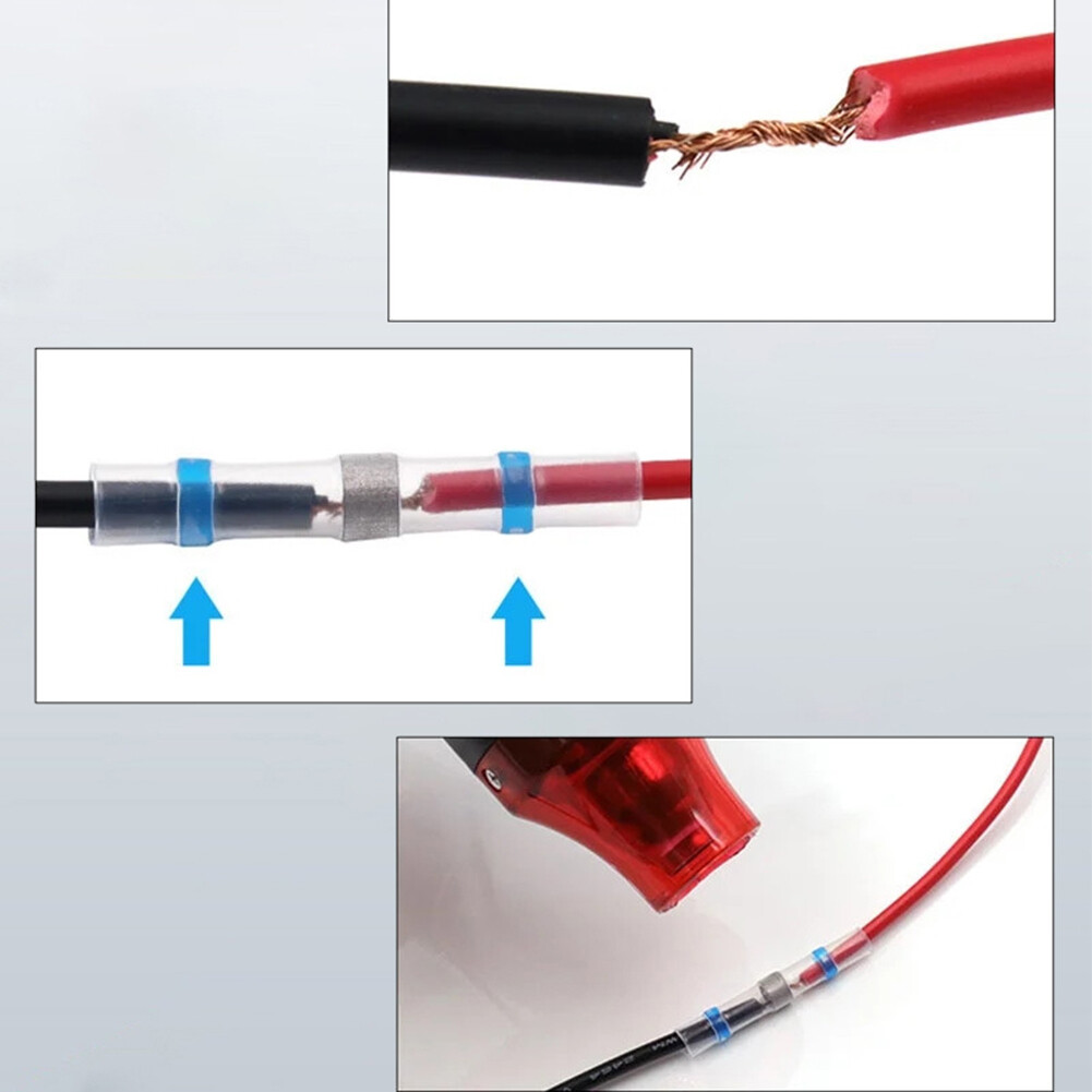 Solder Seal Wire Connectors Waterproof Heat Shrink Butt Wire Terminal(250PCS) - Image 5