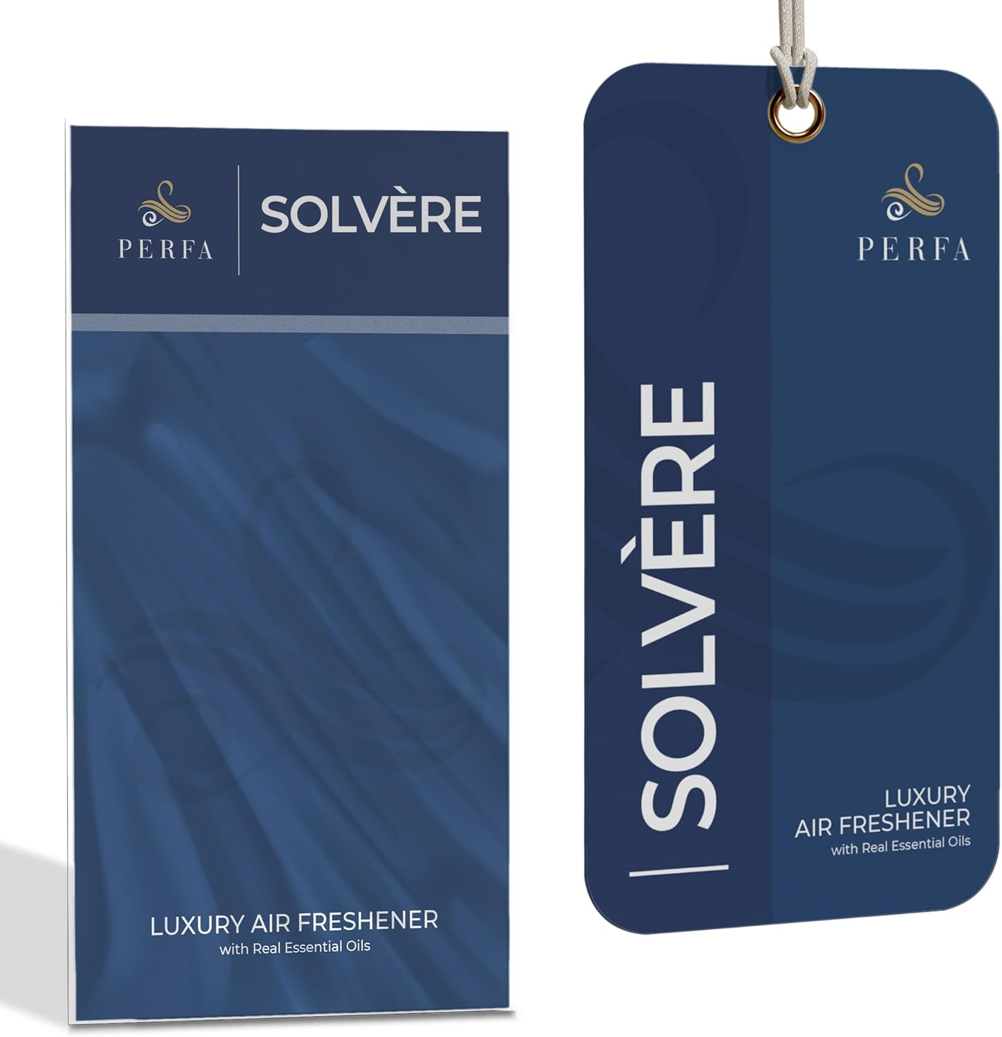 Ambientador de tarjetas desechable Solvère para hombre | Ambientador de aromas de coche con Solvèr-