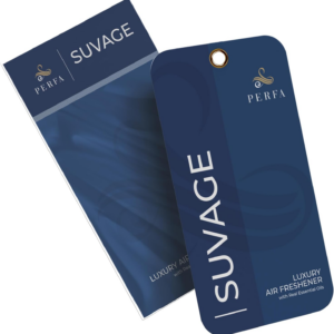 Ambientador de tarjetas desechable Savage para hombre | Ambientador de coche con saluvage-