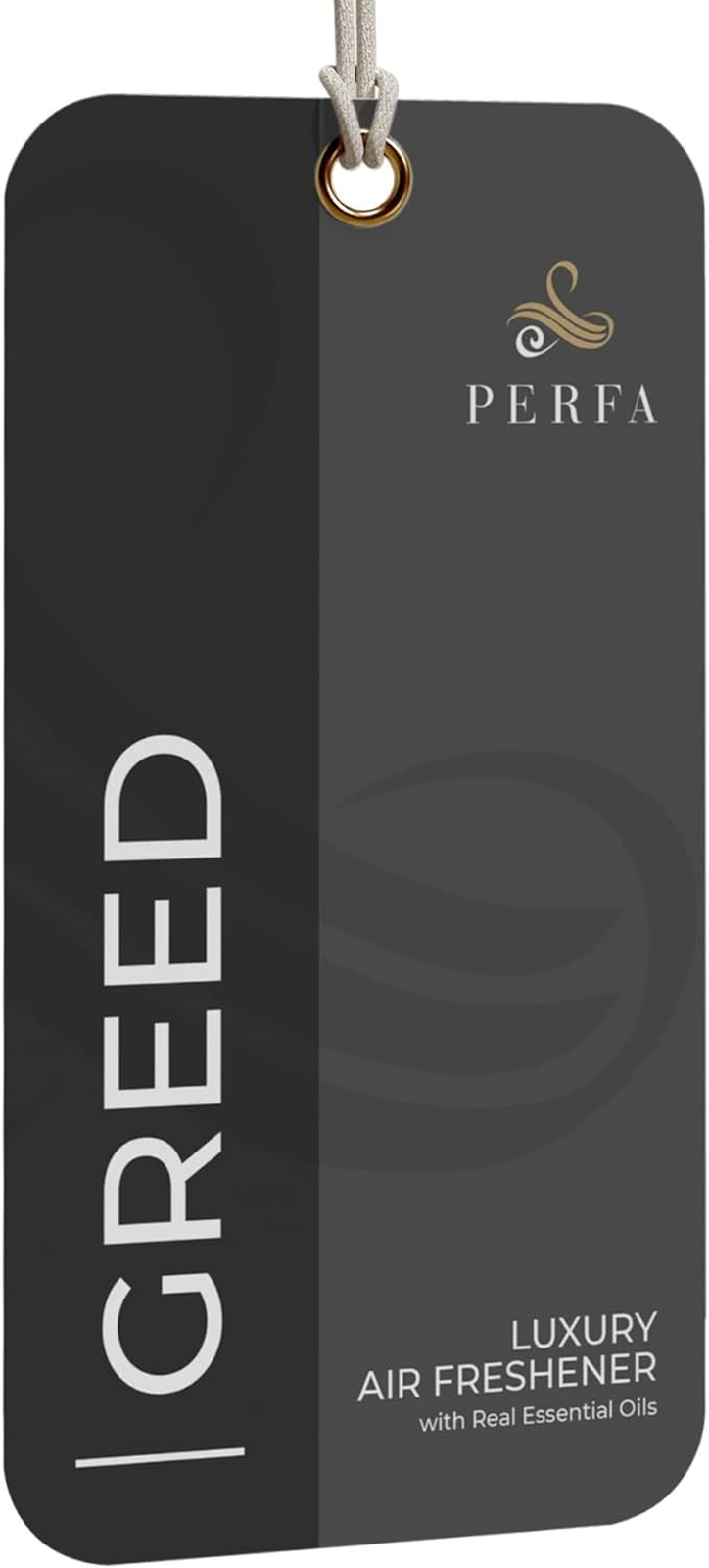 Ambientador de tarjetas desechable Greed para hombres | Ambientador de aromas de coche con codicia Fr-