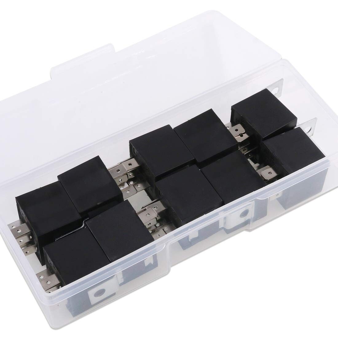 Paquete de 10 interruptores de relés eléctricos SPDT de 5 pines de 12 V 30/40 amperios para camión automotriz- - Image 5