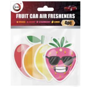 Ambientador colgante para coche 4 ambientadores de frutas surtidos variedad aromas furgoneta coche-