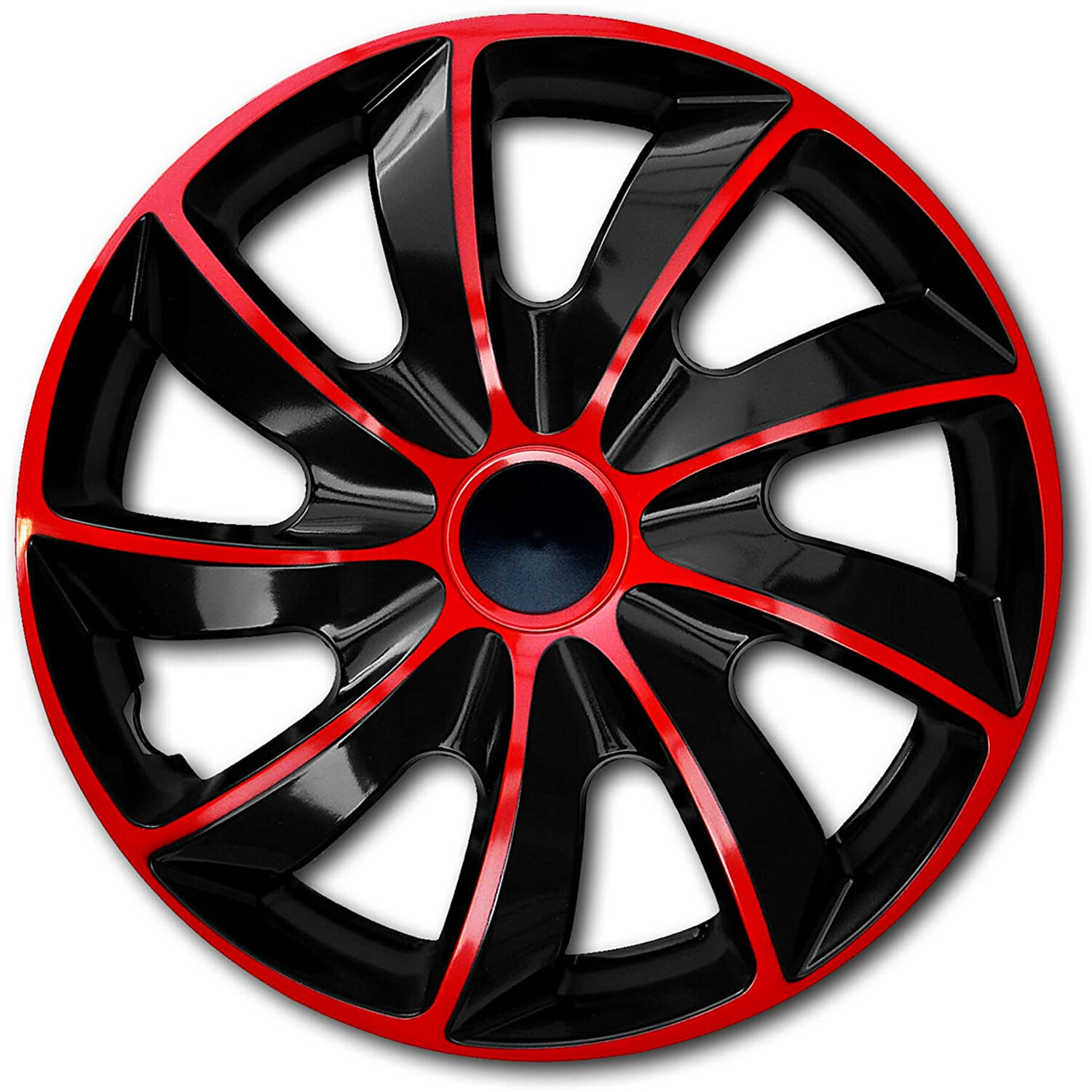 Tapacubos de 16" Tapacubos Tapacubos Tapacubos Juego de 4 Borde de Plástico ABS Rojo Duradero Reino Unido- - Image 2