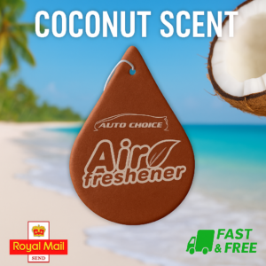 12 x Ambientadores de aire de coco para coche de larga duración con aroma colgante hogar coche furgoneta taxi-