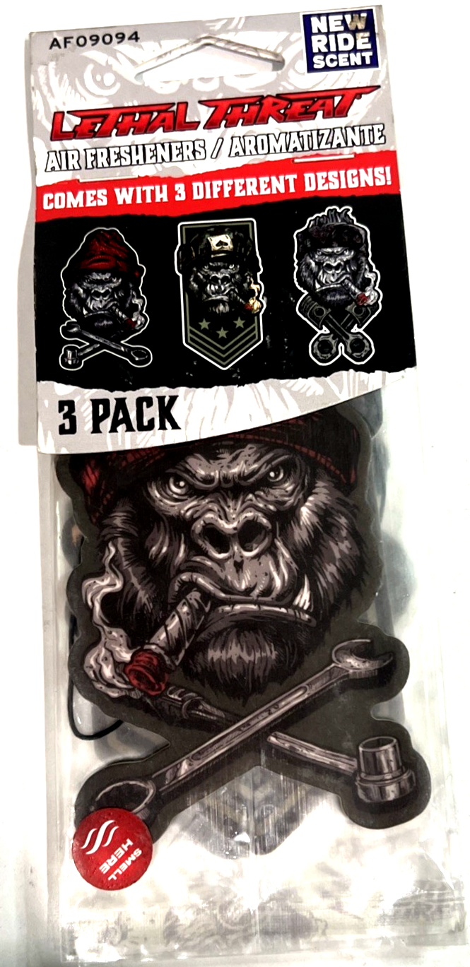 Ambientadores Cool Skull serie Gorilla & Tattoo (paquete de 9)- - Image 3