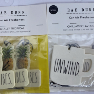 Ambientadores de aire para coche Rae Dunn perfumados tropicales y lavanda 6 piezas-