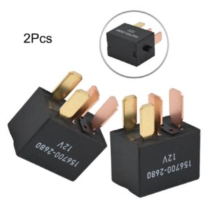 Automotive Electrical Relays Pack of Two Designed to Fit Vehicle Systems