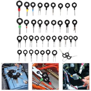39 piezas herramientas de llave de extracción de terminales para reparación de arnés de cableado automotriz-