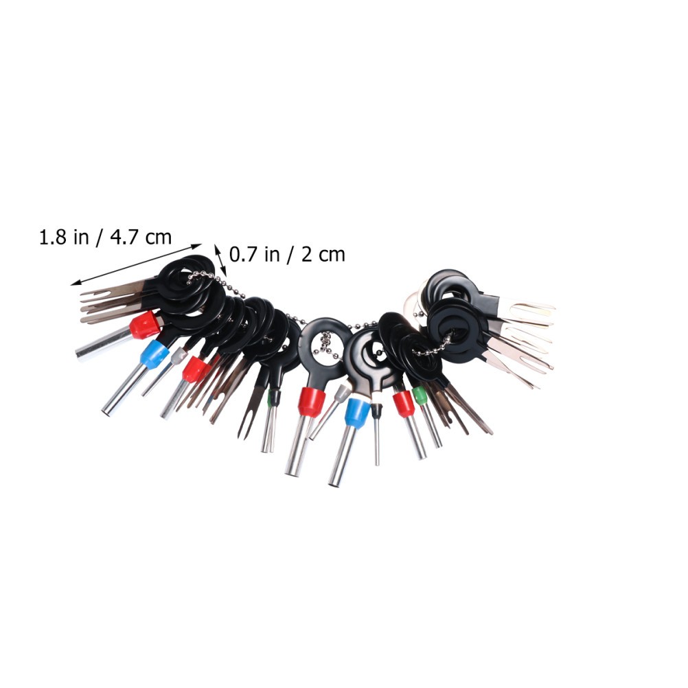 Herramienta de cableado automotriz de 2 piezas prensado eléctrico removedor de llaves de coche- - Image 3